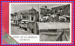 TROIS C.P.A Remich- Hôtel Restaurant De La Moselle (rectos Versos) - Remich