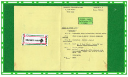 Feuille De Route Pour Officiel.. Staff.. Du Match.Irlande France 20Janvier1979(recto Verso) - Rugby