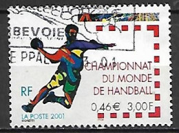 FRANCE   -  2001 .  Y&T N° 3367 Oblitéré.   HAND-BALL - Handball