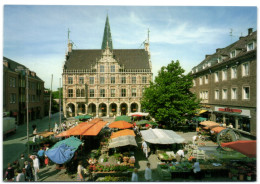 Bocholt - Historischer Rathaus Mit Marktbetrieb - Bocholt