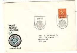 Finlande - Lettre De 1965 - Oblit Turku - - Covers & Documents