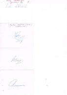 JEUX OLYMPIQUES - AUTOGRAPHES DE MEDAILLES OLYMPIQUES - CONCURRENTS DE SUISSE  - - Authographs