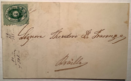 Österreich DDSG 10Kr Grün CALAFAT 1869 (Romania)entire Letter>Braila (Danube Donau Ship Mail Schiffpost Roumanie Cover - Compagnia Di Navigazione A Vapore Del Danubio (DDSG)
