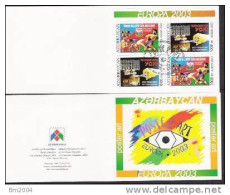 2003 Aserbeidschan   Azerbaycan  Yv. 460-1   Mi. 543-4 DI DR Used  Booklet - 2003