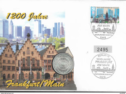 1994  Deutschland Allem. Fed. Germany  Mi. 1721  Numisbrief " 1200 Jahre Frankfurt Am Main  " - 1991-2000