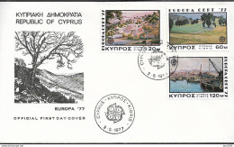 1977 Zypern   Mi. 434-466 FDC Used Europa: Landschaften. - 1977