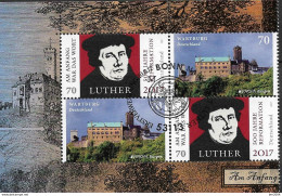 2017 Allem. Fed.  Deutschland  Booklet Set  LUTHER Mit EUROA BURGEN " Wartburg  **MNH - 2016