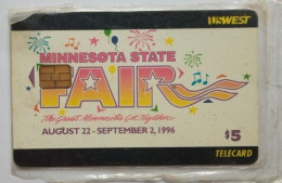 USA US West  $5 MINT Chip Card - Minnesota State Fair - [2] Tarjetas Con Chip