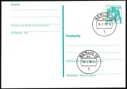 Berlin - Entier Postal / W-Berlin - Poskarte P 104 Gest. Versandstelle Berlin 16-11-1978 - Cartes Postales - Oblitérées