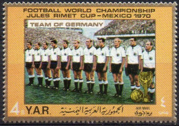 YEMEN, Arab Republic 1970 - 1v - MNH - World Cup Football - Germany Team - Soccer - Calcio Voetbal - Fútbol Deutschland - 1970 – Mexico