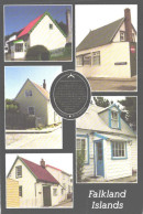 Falkland Islands:Stanley, Pensioners Cottages, Pioneer Row And Drury Street - Islas Malvinas