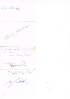 JEUX OLYMPIQUES - AUTOGRAPHES DE MEDAILLES OLYMPIQUES - CONCURRENTS DE SUISSE  - - Handtekening