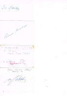 JEUX OLYMPIQUES - AUTOGRAPHES DE MEDAILLES OLYMPIQUES - CONCURRENTS DE SUISSE  - - Authographs