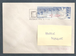 France, Distributeur, 160, DIVA, Type C, Oblitéré, TTB, 1 Enveloppe - 1990 « Oiseaux De Jubert »