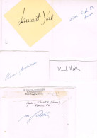 JEUX OLYMPIQUES - AUTOGRAPHES DE MEDAILLES OLYMPIQUES - CONCURRENTS DE SUISSE  - - Autógrafos