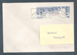 France, Distributeur, 161, LISA, Type C, Oblitéré, TTB, 1 Enveloppe - 1990 « Oiseaux De Jubert »