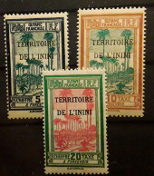 Territoire  De L' ININI 1932 TAXE , 3 Timbres Yvert No 1,2,3 , Neufs ** MNH - Neufs