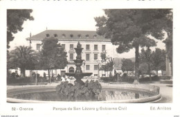 POSTAL   ORENSE  -GALICIA  - PARQUE DE SAN LAZARO Y GOBIERNO CIVIL (ED.ARRIBAS) - Orense