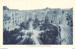 POSTAL    CARTAGENA  -ESPAñA  -GLORIETA DE LA MERCE - Murcia