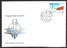 POLOGNE. N°3539 De 1999 Sur Enveloppe 1er Jour. OTAN. - NATO