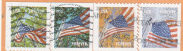 USA - 2013 - American Flag  / Used Set Of Self Adhesive Stamps - Usados