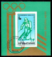 BULGARIA 1979 Winter Olympic Games Block Used.  Michel Block 94 - Blokken & Velletjes