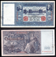 GERMANIA 100 MARCHI 1910  PIK 42 BB - 100 Mark