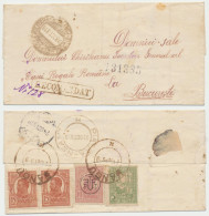 Romania Registered Rural Cover To Royal House From Hangu P.O. Censored Piatra Neamt, With Nice Stamps - 1ste Wereldoorlog (Brieven)