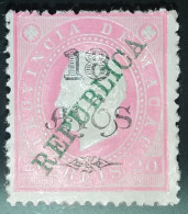 MACAU - D.LUIS I ,COM SOBRECARGA "REPÚBLICA" E SOBRETAXA - CE169 - Unused Stamps