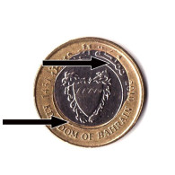 Bahrain Coins - Kingdom Of Bahrain 100 Fils Old Rare ERROR Coin - ND 2010 #2 - Bahrain