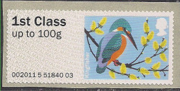 GB 2011 - 14 QE2 1st KingFisher Bird Post & Go Umm SG FS 16 ( J1284 ) - Post & Go (distributeurs)