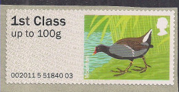 GB 2011 - 14 QE2 1st Moorhen Post & Go Umm SG FS 16 ( K125 ) - Post & Go (distributeurs)