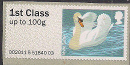 GB 2011 - 14 QE2 1st Mute Swan Post & Go Umm SG FS 16 ( K214 ) - Post & Go (distributori)
