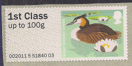 GB 2011 - 14 QE2 1st Great Crested Grebe Post & Go Umm SG FS 16 ( K343 ) - Post & Go (automaten)