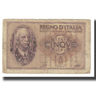 Billet, Italie, 5 Lire, KM:28, TB - Regno D'Italia – 5 Lire