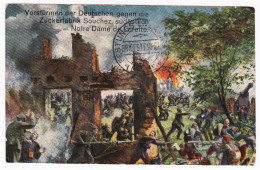 France 1916 Lille Feldpost Card Vorsturmen Der Deutschen Gegen Sudostlich Notre Dame De Lorette Cannon Artillery Guerre - Other & Unclassified