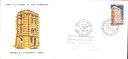 ANDORRE LETTRE FDC POUR LA FRANCE 1965 - Lettres & Documents