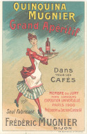 B Quinquina Mugnier Grand Apéritif, Dijon, Signée Chéret - Reclame