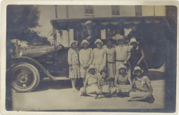 B 13 – Carte-photo Carry Le Rouet 1928, Autobus - Carry-le-Rouet