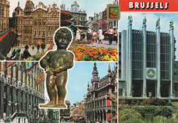 - BRUSSELS. - Un Bonjour De Bruxelles - Groeten Uit Brussel - Scan Verso - - Mehransichten, Panoramakarten