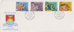 Enveloppe  FDC  1er  Jour   GILBERT  &  ELLICE   ISLANDS     Coraux    1972 - Oceania (Other)
