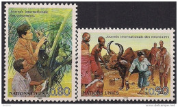 1988 UNO Genf Mi. 167-8 **MNH   Internationaler Tag Des Entwicklungshelfers - Unused Stamps