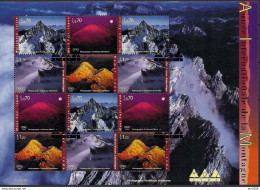 2002 UNO Genf  Mi. 440-3 Used   Internationales Jahr Der Berge. - Blocs-feuillets