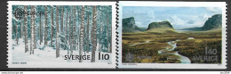 1977  Schweden Mi. 989-990  **MNH  Europa: Landschaften. - 1977