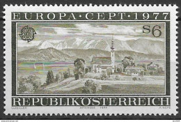 1977  Österreich Austria  Mi. 1553  **MNH  Europa: Landschaften. - 1977