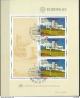 1983  Azoren  Mi. Bl. 4 Used  Europa  Europa: Große Werke Des Menschlichen Geistes - 1983