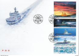 2005 Finnland Mi. 1763-6 FDC   Eisbrecher - FDC