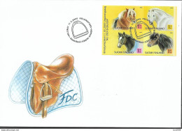 2005 Finnland Mi. 1751-4 FDC    Ponyreiten. - FDC