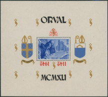 Bloc Orval (1942) - BL22** Neuf Sans Charnières + Variété De Surcharge : Surcharge Renversée - 1924-1960