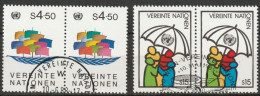 UNO Wien 1985 MiNr.49 - 50 Paar O Gestempelt  ( 2293 ) - Usati